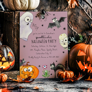Leuke kinderpret Halloween Kaart