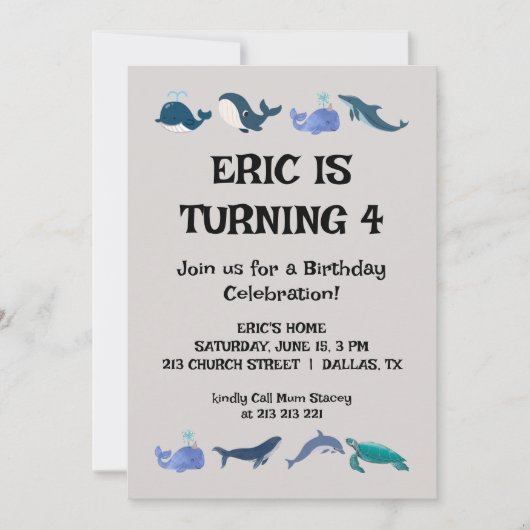 Leuke kinderverjaardagsfeestje  kaart (Voorkant)