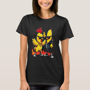 Leuke Kip en Banaan Hip Hop Buddies Grappig T-shirt