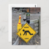 Leuke Kip Wijn Land Postkaart! Briefkaart (Voorkant / Achterkant)