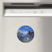Leuke Kippen / Kippen Custom Art Magnet (Insitu (Vaatwasser))