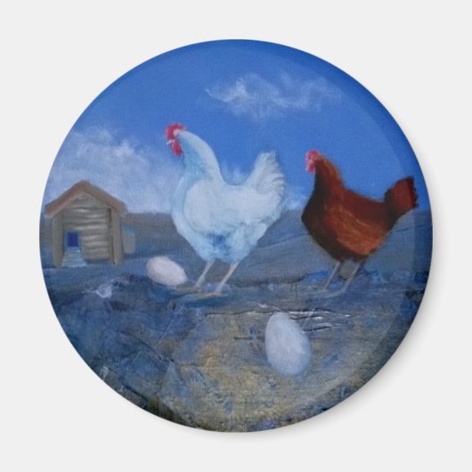 Leuke Kippen / Kippen Custom Art Magnet (Voorkant)