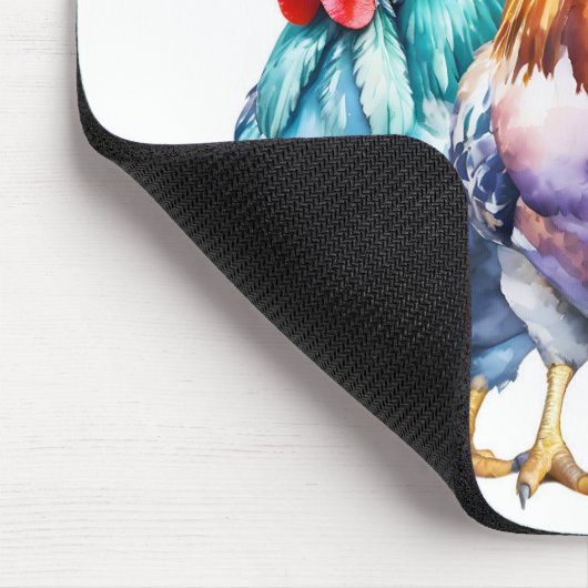 Leuke kippen met zonnebril muismat (Hoek)