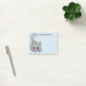 Leuke Kitten aangepaste naam & kleur notities Post-it® Notes (Kantoor)