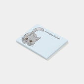 Leuke Kitten aangepaste naam & kleur notities Post-it® Notes (Schuin)