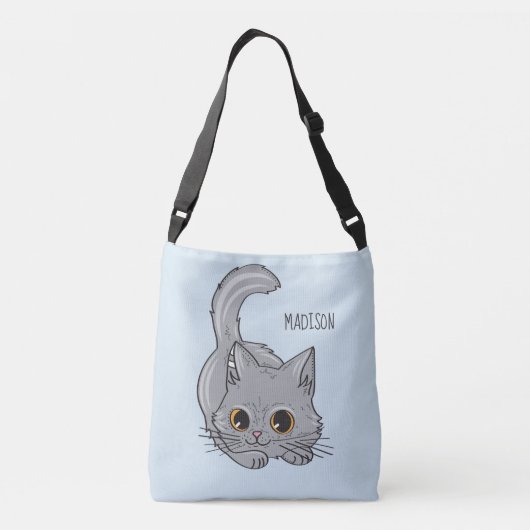 Leuke Kitten aangepaste naam & kleur tassen (Achterkant)