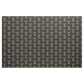 Leuke Kitten Butterfly Zwarte Achtergrond Stof (Yard (91,4 cm))