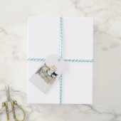 Leuke kittens kerst cadeaulabel (Met Touw)