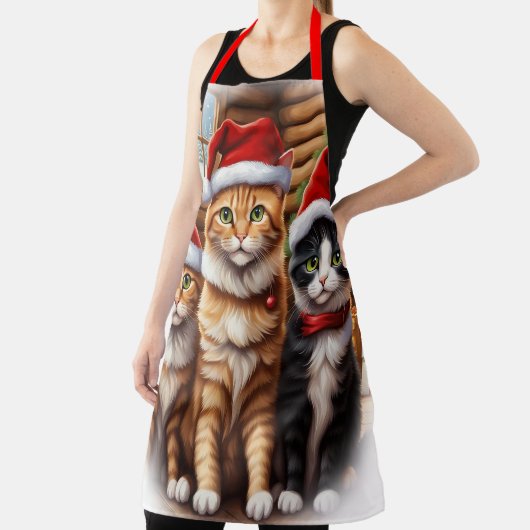 Leuke kittens kerst schort (Insitu)