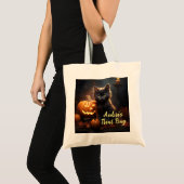 Leuke kittens met pompoenen Canvas tas (Voorkant (product))