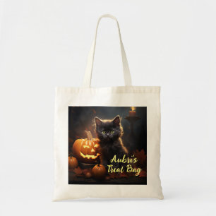 Leuke kittens met pompoenen Canvas tas
