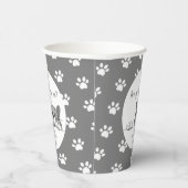 Leuke kitty kat Geslacht Neutraal Baby shower Papieren Bekers (Rechts)