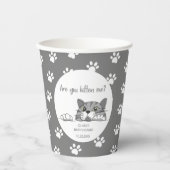 Leuke kitty kat Geslacht Neutraal Baby shower Papieren Bekers (Voorkant)