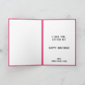 Leuke kitty kat kitten pun zusje gelukkig verjaard bedankkaart (Binnen)