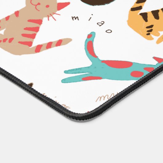 Leuke kitty katten over de hele wereld bureaumat (Hoek)