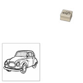 Leuke kleine auto rubber stempel (Gestempeld)