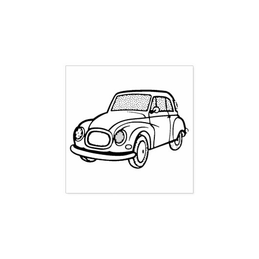 Leuke kleine auto rubber stempel (Afrduk)