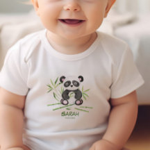 Leuke kleine baby panda gepersonaliseerd
