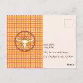 Leuke kleine cowboy en paard verjaardagsfeestje briefkaart (Achterkant)