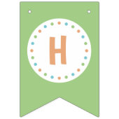 Leuke kleine dinosaurus jongen verjaardag bunting  vlaggetjes (Tweede vlag)