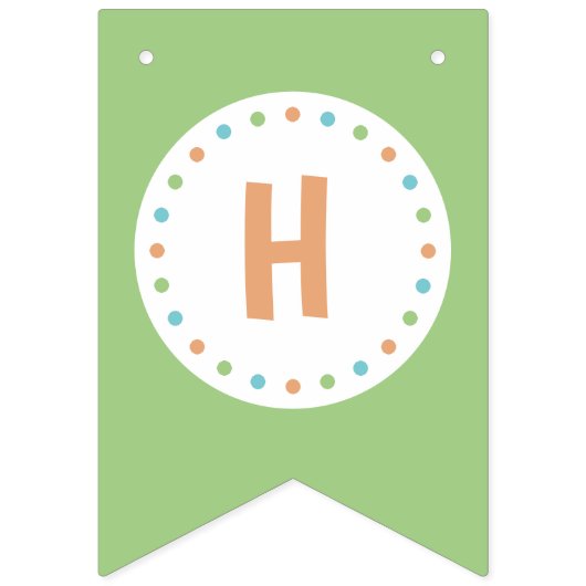 Leuke kleine dinosaurus jongen verjaardag bunting  vlaggetjes (Tweede vlag)