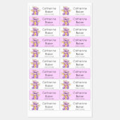 Leuke kleine draak Kinder namen labels (Vel)