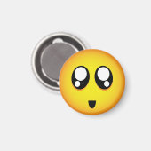 Leuke & kleine grote tranende ogen emoji magneet (Voorkant / Achterkant)