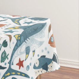 Leuke kleine haai Baby Patroon Tafel Decoraties Tafelkleed