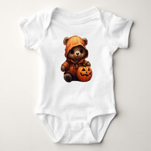 LEUKE KLEINE HALLOWEEN TEDDYBEER ROMPER (Voorkant)