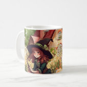 Leuke kleine heks en vos Mok (Voorkant links)