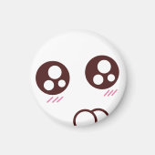 Leuke & kleine kawaii kat emoji magneet (Voorkant)