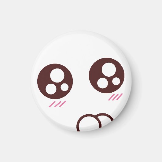 Leuke & kleine kawaii kat emoji magneet (Voorkant)