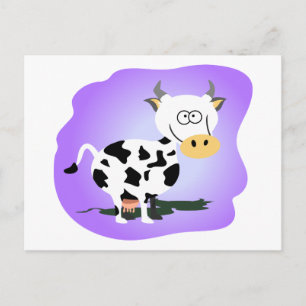 Leuke kleine koe briefkaart