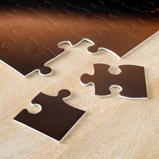 Leuke kleine leeuwenkubje met blauwe ogen legpuzzel (Zijkant)