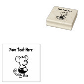 Leuke kleine muis rubberstempel (Gestempeld)
