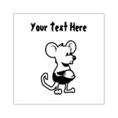 Leuke kleine muis rubberstempel (Afrduk)