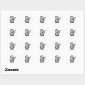 leuke kleine mummie ronde sticker (Vel)