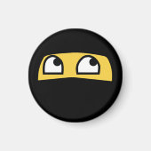 Leuke & kleine ninja krijger emoji magneet (Voorkant)