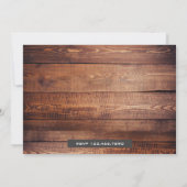 Leuke kleine pompoen 1e verjaardag foto uitnodigin kaart (Achterkant)