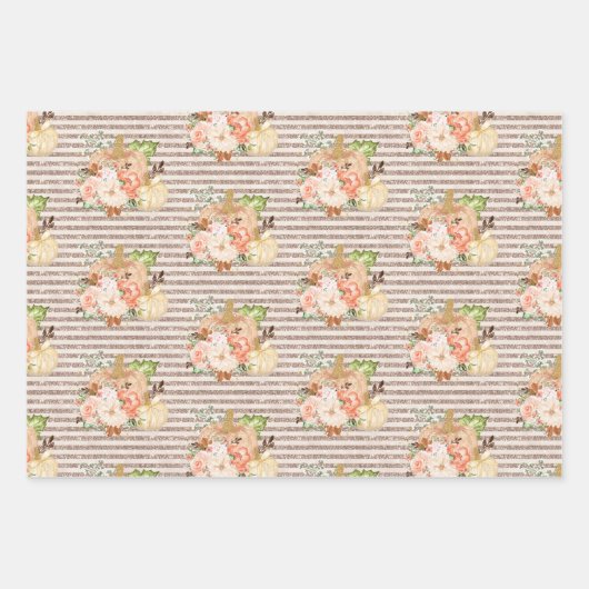 Leuke kleine pompoen geschenken inpakpapier vel (Voorkant)