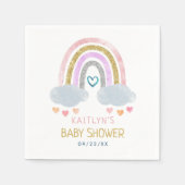 Leuke kleine regenboog Baby shower servetten (Voorkant)
