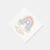 Leuke kleine regenboog Baby shower servetten (Hoek)