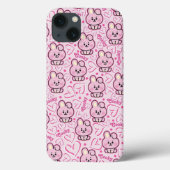 Leuke kleine roze konijnen Case-Mate iPhone case (Achterkant)
