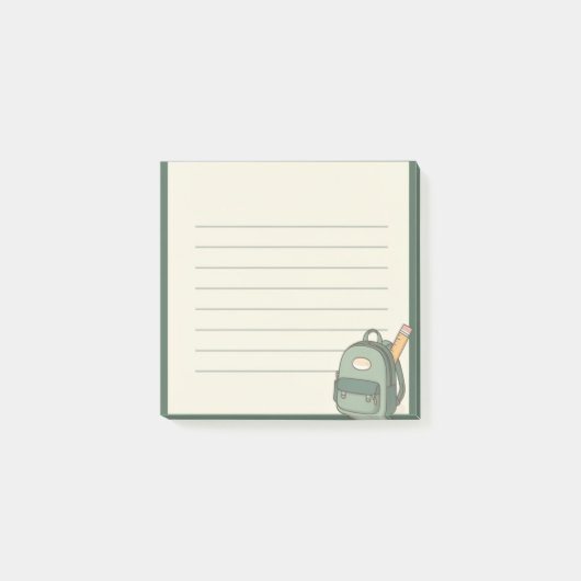 leuke kleine schoolrugzak post-it® notes (Voorkant)