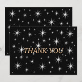 Leuke kleine sterren bedankkaart (Voorkant / Achterkant)