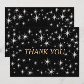 Leuke kleine sterren bedankkaart (Voorkant / Achterkant)