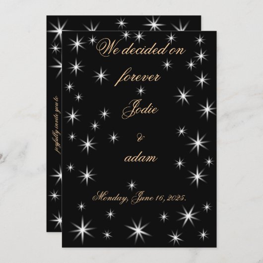 Leuke kleine sterren kaart (Voorkant / Achterkant)