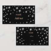 Leuke kleine sterren visitekaartje (Voorkant / Achterkant)