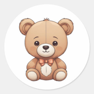 Leuke kleine teddybeer sticker