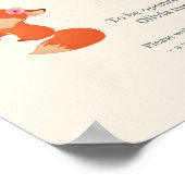 Leuke kleine vos op de maan Time Capsule Poster (Hoek)